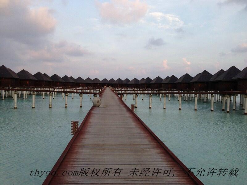 馬爾代夫一排排水上屋-美吧